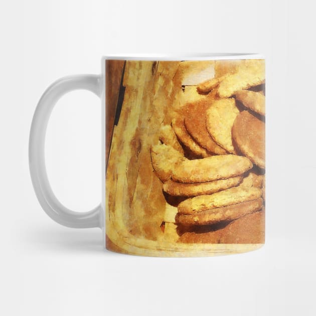 Ginger Snap Cookies in Basket by SusanSavad